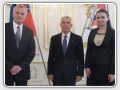 delegácia SMF a UEM: prezident SMF p.Smižík, prezident UEM p.Mazzi a sl.Hrenáková(tlmočníčka, sekretariát SMF)